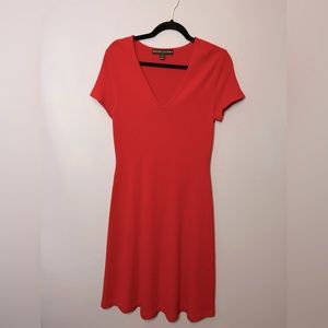 Ralph Lauren (Black Label) Red 100% Cashmere Fit Flare Dress